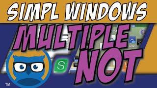 Crestron SIMPL Windows MULTIPLE NOT Symbol Tutorial