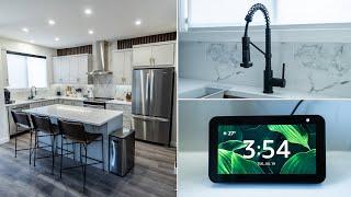 Modern Kitchen Transformation (2022) | DIY Wood Slats, Smart Tech & More!