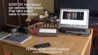 FEBON HDMI seamless switcher for broadcasting (smooth / continuous)