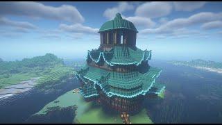 Minecraft timelapse temple