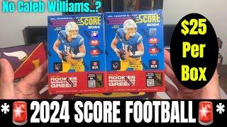 *FIRST LOOK AT 2024 SCORE FOOTBALL BLASTER BOXES!* So Many Rookie QBs!! No Caleb Williams?!