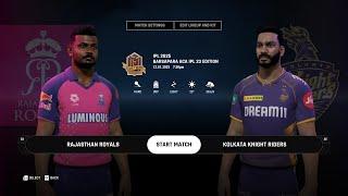 Rajasthan Royal Vs Kolkata Knight Rider  | IPL 2025 | Cricket 24 Gameplay#rrvskkr