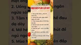 Bí Quyết Giữ Gìn Sức Khỏe Toàn Diện | Sức khỏe vàng #ChămSócSứcKhỏe #BảoVệSứcKhỏe #SốngKhỏeMỗiNgày