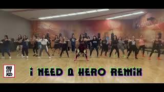 I NEED A HERO REMIX | 80’s RETRO HITS | ZUMBA | DANCE WORKOUT | NESS FIT | SQUAD | CHOREOGRAPHY