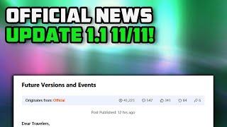 OFFICIAL Genshin Impact 1.1 UPDATE NEWS (and future updates)