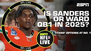 Shedeur Sanders or Cam Ward ️ Who is QB1 in the 2025 Draft ⁉️ | NFL Live