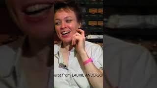 How Laurie Anderson starts working