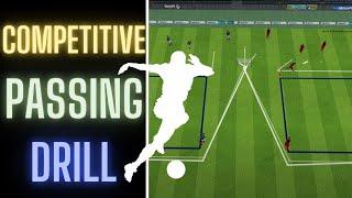 Competitive Passing Drill | Pass & Finish | U10, U11, U12, U13