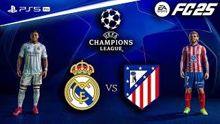 FC 25 - Real Madrid vs. Atletico Madrid Ft. Mbappe, Alvarez | UEFA Champions League | PS5 Pro [4K60]