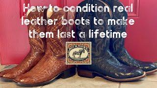 How To Make Real Leather Boots Last A Lifetime//BICKMORE LEATHER CONDITIONER