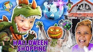 HALLOWEEN SHOPPING for Costumes with FUNnel Fam Vlog Vision (2018 Spirit Halloween Store Tour)