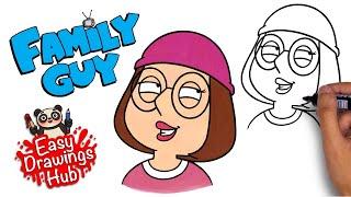 How to draw Meg Griffin from Family Guy in 5 minutes