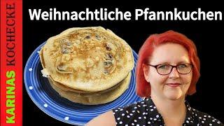 Apfel-Pfannkuchen – Einfaches Tassenrezept ohne Wiegen weihnachtlich angehaucht!