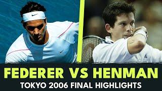 Roger Federer vs Tim Henman Final Highlights | Tokyo 2006