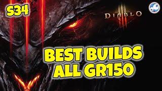 Which Builds Can Easily Clear GR150 - Diablo 3 Season 34