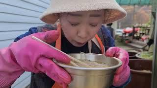 6딸김장양념육수국수 산골 김치만드는 과정