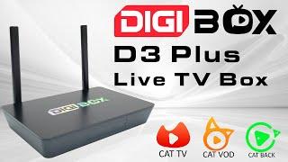 Digibox D3 plus Live TV Android 12 TV box Review