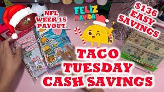  Taco Tuesday Cash Savings  $135 Cash Stuffed Today | Dave Ramsey | Cash Envelope System