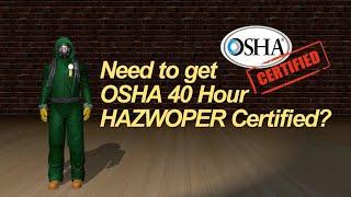 OSHA 40 Hour HAZWOPER Training