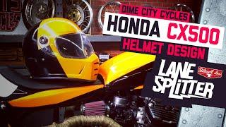 Spraying a Biltwell LaneSplitter for the Dime City Cycles Honda CX500 Build