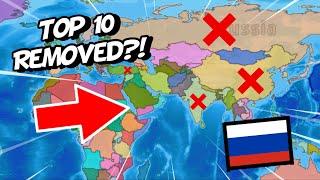 What If You Removed The 10 Largest Countries?! | Dummy Nation