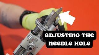 Easy Needle Hole Adjustment on the AK Duo Tufting Machine