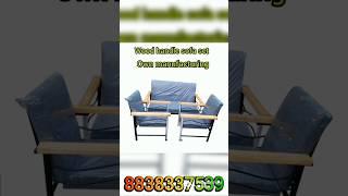 wood handle sofa... indha desing ivlo kammi rate la yarum tharamatanga...@Nithyasree enterprises