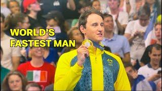 Cam McEvoy 50 Free Olympic Gold Medalist Warm Up