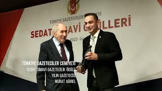 YILIN GAZETECİSİ MURAT AĞIREL.TGC 46. SEDAT SİMAVİ ÖDÜLLERİ SAHİPLERİNİ BULDU