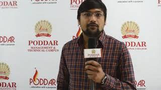 Abhinav Garg Testimonial about Poddar International College