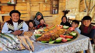 Traditional Fish's Cooking by Afghan Twin's in the Village | Afghanistan Village Life