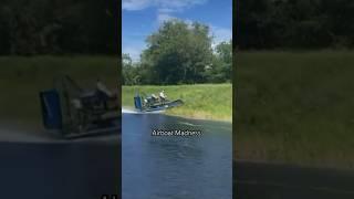 Airboat vs Hill! #florida #airboat #racing #hillclimb #boating