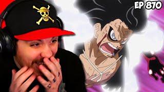 One Piece Episode 870 REACTION | A Fist of Divine Speed! Another Gear Four Application Activated!