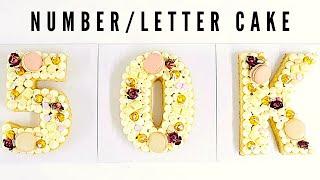 EASY NUMBER / LETTER CAKE │ CAKE DECORATING TUTORIALS │ CAKES BY MK