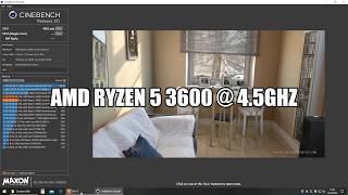 AMD Ryzen 5 3600 @ 4,5GHz Cinebench R20