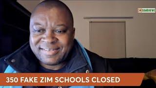 WATCH LIVE: 350 Zimbabwe fake schools closed with immediate effect