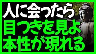 人を見る時「目色」を見ろ素顔が現れる I 徳がない人の共通点 l ブッダの教え l 一日一禅 l 聞き流し