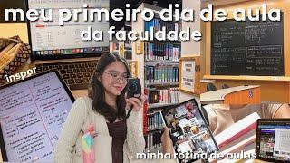 Meu primeiro dia de aula na faculdade‍| STUDY DIARIES parte 1