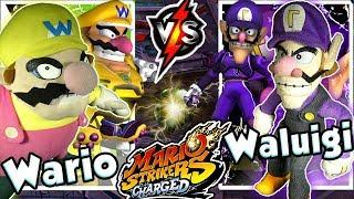 ABM: Wario vs Waluigi !! Mario Strikers Charged !! Gameplay Match !! HD