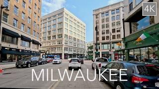 Milwaukee Wisconsin City Driving Tour 4K - Brew City Drive