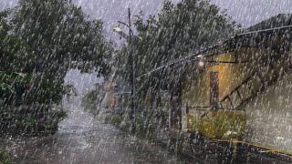 Calming Rain in a Cozy Village | Fall Asleep Instantly