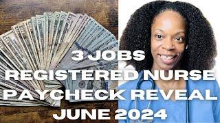 REGISTERED NURSE SALARY| Working 3 Jobs| My Actual Paychecks| Registered Nurse| Pay Transparency 