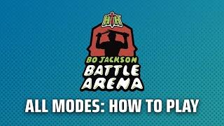 Bo Jackson Battle Arena:  How To Play (All Modes)