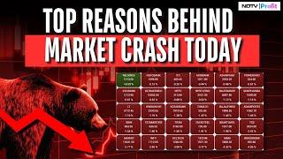 5 Reasons Why Nifty, Sensex Crashed Today I Why Is Stock Market Falling? | Nifty Sensex Fall