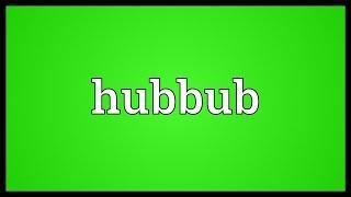 Hubbub Meaning