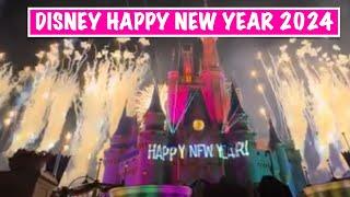 DISNEY HAPPY NEW YEAR 2024 - DISNEY NEW YEAR'S EVE 2024 COUNTDOWN FIREWORKS December 31, 2023 in 4K