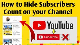 How to hide subscribers on youtube | Youtube par subscribers ko kaise hide kare | subscriber hide