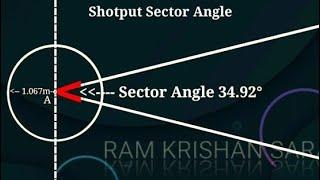 Shotput Sector Measurements | Shotput Sector Marking | How to Mark Shotput Sector | Shotput