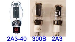 2A3-40 vs 2A3 vs 300B tube compatibility for new amplifier concept. too expensive