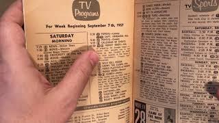 Unintentional ASMR: 1957 TV Guide Magazines